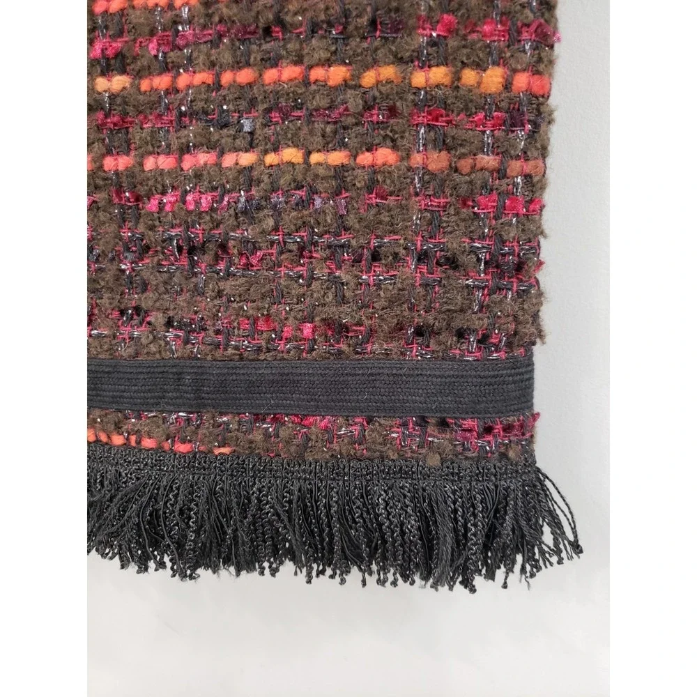 NEVER WORN SIZE‎ 4 KATE SPADE New York So Foxy Tweed fringe Dress wool blend